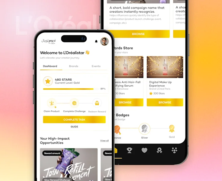 L’Oréalistar UI/UX portfolio preview