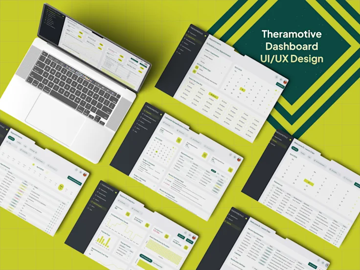 Theramotive Dashboard UI/UX portfolio preview